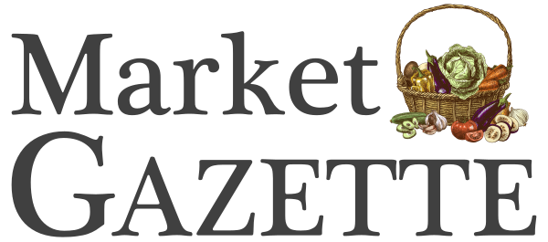 Market GAZETTE with vegetable basket logo