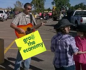 John Dale Marches in the BHSU Swarm Days Parade in support of legalization of Cannabis.