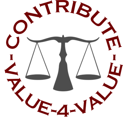 Value for Value Contribution text around a buffalo