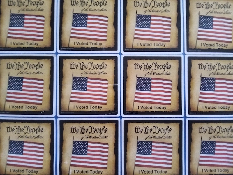 I Voted Today. We the People - I Voted Today stickers