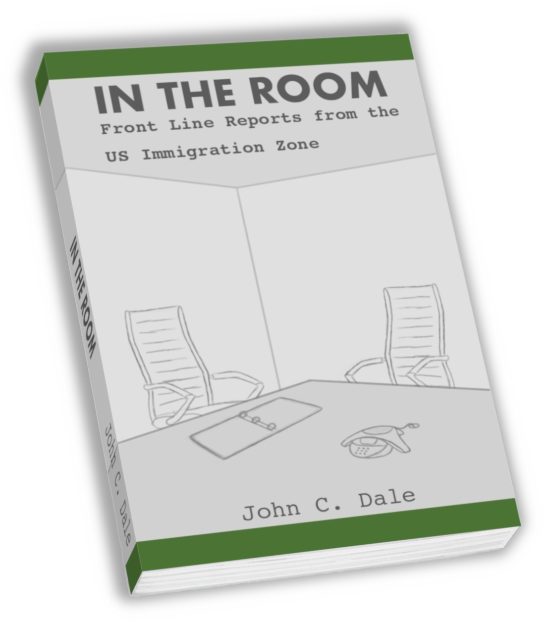 IN THE ROOM 3-D image of the book In The Room with a shadow